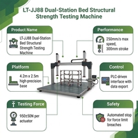Machine d'essai de fatigue pour matelas Lituo, double station, charge 950N, contrôlée par PLC, haute précision, équipement de durabilité, garantie 1 an