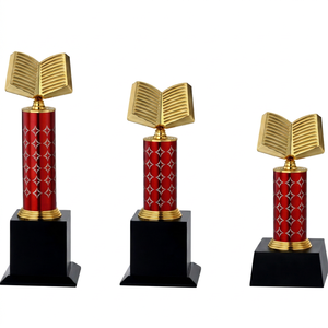 Elegante trofeo metálico para eventos corporativos, funciones anuales, reconocimiento a empleados y programas de reconocimiento al liderazgo. - Product Image 1