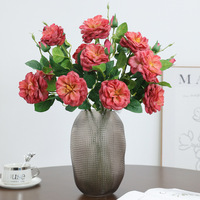 Kunstmatige Lisianthus Eustoma Real Touch Kunstbloem voor Bruiloft Bloemist Huis Hotel Decoratie Groothandel Bulk Aankoop Fabriek Leverancier