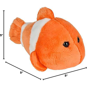 Poisson-clown en peluche personnalisé de 5 pouces, super doux et câlin, jouet animal marin <span class=keywords><strong>pour</strong></span> bébés et enfants, compagnon de sommeil - Product Image 4