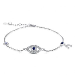 Dylam Dainty <b>Bracelets</b> 18K Gold <b>Adjustable</b> Layered Cute Evil Blue Eye Link Chain 5A Zirconia <b>Bracelets</b> for Women Jewelry - Product Image 1