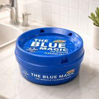 Pâte nettoyante bleue, détachant solide, nettoyant multi-surfaces végétalien pour la cuisine et la salle de bain