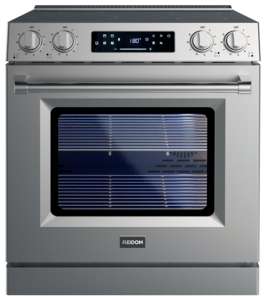 Cocina de Inducción Independiente de 30 Pulgadas con Horno de Convección y Freidora de Aire, Cocina Eléctrica de 4 Elementos de Inducción, Pantalla LED para Uso Doméstico - Product Image 1