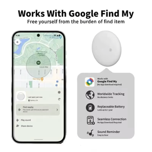 Smart GPS Tracker Key Finder para niños para Tag Llavero para equipaje/bolsas Google Find My Network Plastic BLE 5,2 1 año - Product Image 6