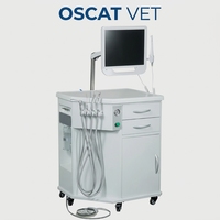 Appareil dentaire vétérinaire portable OSCAT avec compresseur 600W, détartreur ultrasonique et lampe de photopolymérisation pour les soins dentaires en clinique vétérinaire