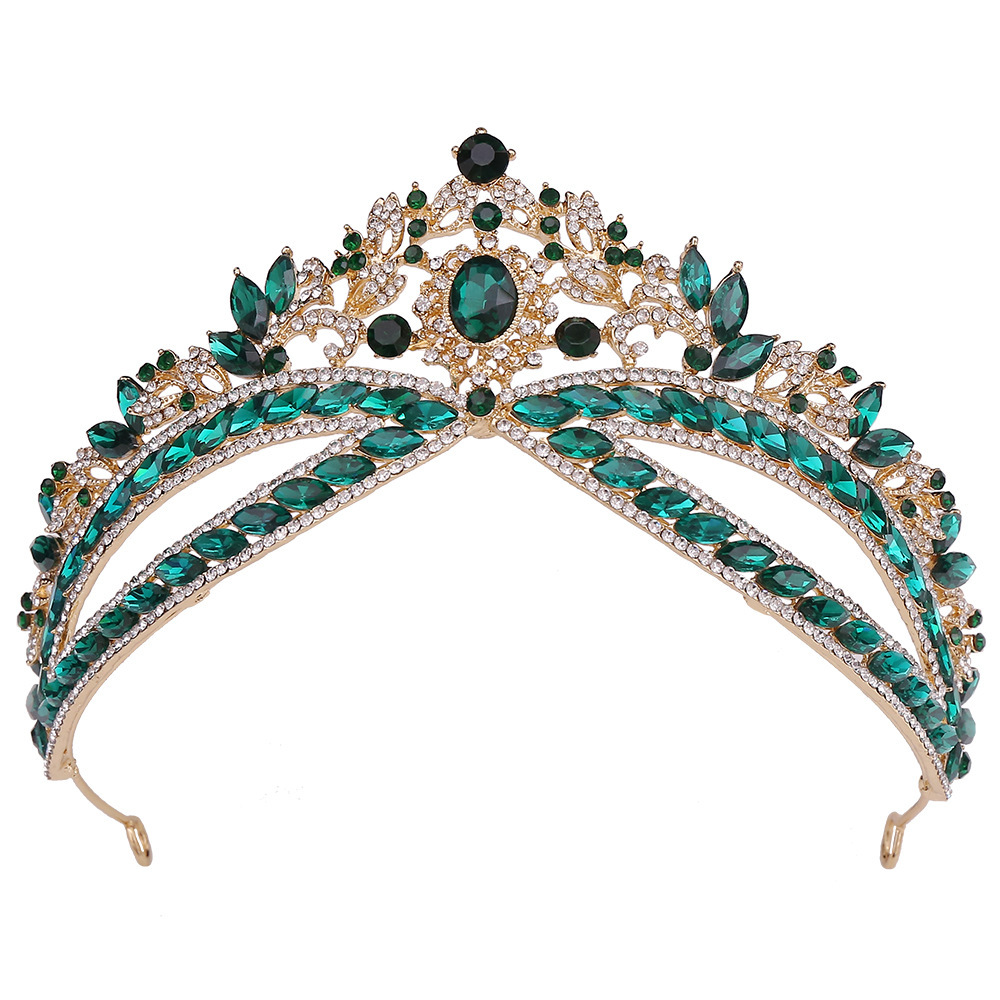 Tiara De Cristal Elegante Para Reina, Boda O Graduación - 5 Colores Disponibles
