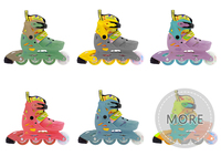 Patins à roulettes en ligne à coque rigide pour enfants et jeunes, 4 roues, colorés, pour le freestyle, le fitness et le slalom, taille ajustable, OEM d'usine, moins chers