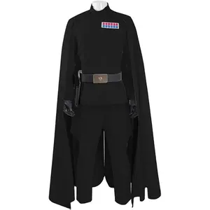 Star-war Imperial Officer Cosplay Costume Battle Uniform Adult Imperial Officer Costume Men with Hat Uniform Outfit