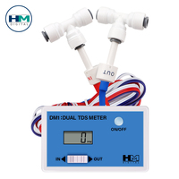 Digital DM1 Dual TDS Monitor Mini Table Online Water Quality Detector Meter With Inlet/Outlet Dual Probe