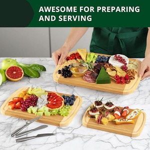 Customize Good Price 3pcs Set Carbonized <strong>Chopping</strong> <strong>Board</strong> Organic Bamboo Kitchen Cutting <strong>Board</strong>