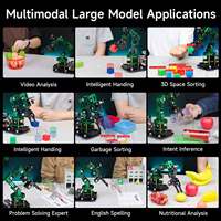 Yahboom AI DOFBOT, Modelo Grande con Brazo Robótico 6DOF, Compatible con Programación en Python y Kit de Aprendizaje de Reconocimiento Facial