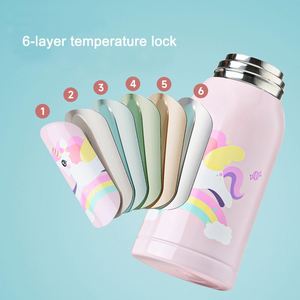 Custom Cartoon 500ml Unicorn Style Eco Friendly Stainless Steel Water <b>Bottle</b> Drink <b>Bottles</b> for Kids - Product Image 2