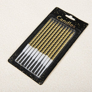 Suministros para Decoración de Pasteles Vela de Cumpleaños Creativa Larga y Delgada en Espiral Vela Colorida Tipo Lápiz para Pastel de Cumpleaños - Product Image 5