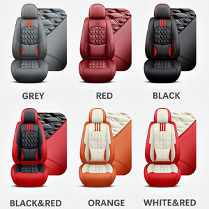 Protector de Asiento Xiangta, Fundas Impermeables para Asientos de Coche Clásicos, Juego Universal Negro y Rojo, Cojín para Coche en Varios <span class=keywords><strong>Colores</strong></span> - Product Image 6
