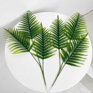 Hojas de Palma Artificiales de Plástico para Interiores, Hojas de <span class=keywords><strong>Canna</strong></span>, Areca, Phoenix y Cycad Recubiertas para Decoración de Paredes de Bodas y Arreglos Florales - Product Image 3