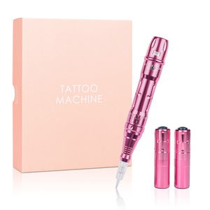 Machine à tatouer sans fil à double batterie, stylo rotatif rechargeable professionnel pour maquillage permanent des sourcils et des lèvres, art corporel - Product Image 1