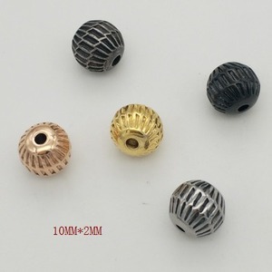 yunnique Stainless Steel <b>Spacer</b> Beads Round 8mm For Jewelry Making DIY Accessories - Product Image 3