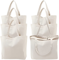 Sac fourre-tout en toile de coton recyclé personnalisé, durable, lavable, faible MOQ, uni, avec logo personnalisé et fermeture éclair