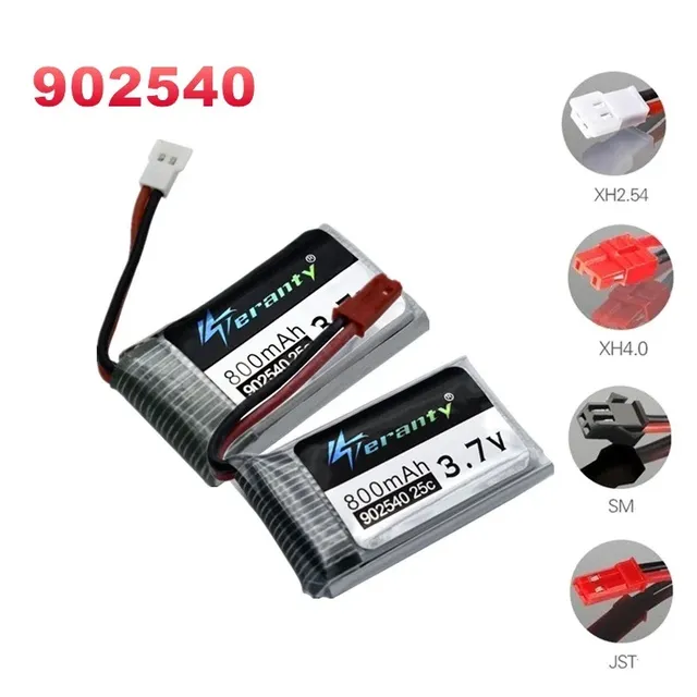 902540 Lipo Drone Battery 3.7V 800mAh 25C for Syma X5 X5S X5SC X5SW TK M68 CX-30 CX-30 K60 905 V931 RC Quadcopter Spare Part