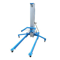 Treuil manuel KCCL GTWY-3.5 en aluminium pour levage de matériaux, élévateur de fourche de 3,5 m pour installation CVC