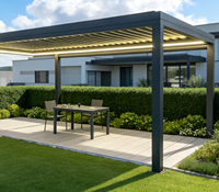 Pergola extérieure en aluminium sur mesure Sweet Home Modern, qualité supérieure, installation facile, pour cour et terrasse.