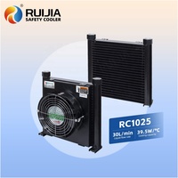 Enfriador de Aceite Pequeño de Aluminio Ruijia RC1025-30L/min, Intercambiador de Calor de Microcanal para Tractores Agrícolas