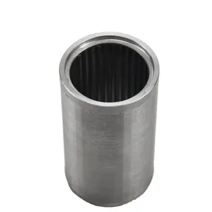 stainless steel 304 Johnson wedge wire screen basket for pressure screen water well casing screen mesh pipe