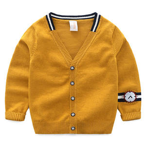 Nouvelles idées de produits : Pull tendance pour petits garçons, col en V, tricoté, disponible sur les achats en ligne en Chine - Product Image 2
