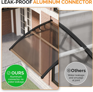 알루미늄 프레임 구조 주차장 간이 차고 자동차 창 그늘 캐노피 간이 차고 - Product Image 5