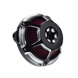Filtre à air moto aluminium chromé pour <span class=keywords><strong>HD</strong></span> Road King 00-17 <span class=keywords><strong>Sportster</strong></span> <span class=keywords><strong>883</strong></span> 1200 XL Softail 2016 2017 - Product Image 2