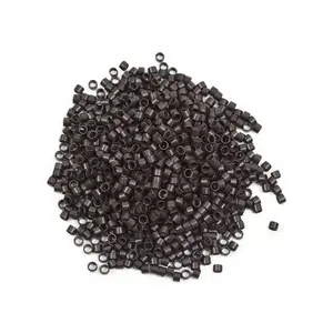 1000 pièces 4.0X2.8X2.8mm Micro anneaux liens <span class=keywords><strong>perles</strong></span> armure toile <span class=keywords><strong>sans</strong></span> Silicone pour outils d'extension <span class=keywords><strong>de</strong></span> cheveux - Product Image 5