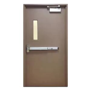 Puertas Metálicas Personalizadas Insonorizadas de Doble Hoja, Resistentes al Fuego, para Uso como Salida de Emergencia Comunitaria - Product Image 1