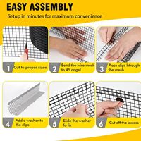 UV-beständiges Solarpanel-Vogelschutzgitter PVC-beschichtet/Edelstahl Taubenschutzbarriere 1/2 Zoll Masche für Saubere Solarpanels
