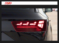 Conjunto de Luces Traseras Rojas Nuevas para Modelos Audi Q7 16-19, Actualización LED, Luz de Circulación Diurna Personalizada, Señal de Giro Secuencial