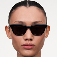LBAshades 3602 Lunettes de soleil polarisées de haute qualité, monture carrée vintage, UV400, logo personnalisé, lunettes de soleil en acétate pour femmes et hommes