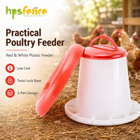 Mangeoire à poulet portable en PP, facile à nettoyer, mangeoire et abreuvoir pour poulets de ferme, pour clôture de poulailler