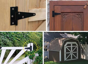 Bisagra en T de 12 Pulgadas para Puertas de Madera <span class=keywords><strong>Grandes</strong></span>, <span class=keywords><strong>Bisagras</strong></span> para Puertas de Acero con 20 Orificios de Montaje - Product Image 4