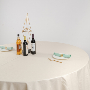 All'ingrosso fatto a mano elastico pieghevole elasticizzato rotondo PU lenzuola <span class=keywords><strong>eleganti</strong></span> <span class=keywords><strong>tovaglie</strong></span> da sposa per feste - Product Image 2