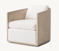 Mobilier de salon moderne et luxueux Fauteuil traditionnel en rotin à ossature bois pour événements