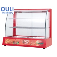 Vitrine chauffante commerciale en verre pour aliments, modèle de comptoir, pour snacks