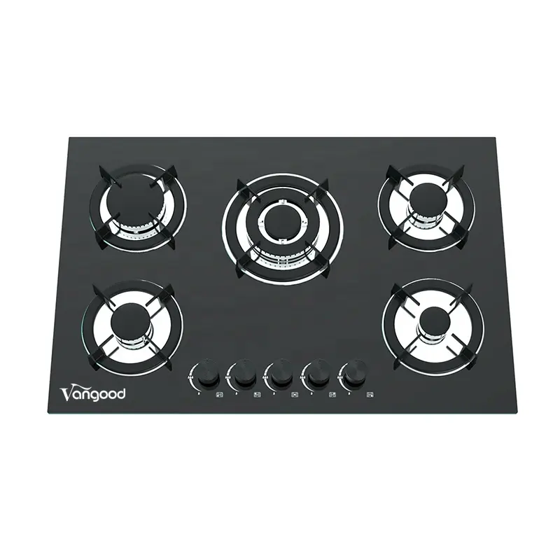 Quality Low Wholesale Price Cooking 5 Burners Built In Hob Electronic Pulse Ignition Gas Stove
