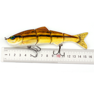 เหยื่อตก<span class=keywords><strong>ปลา</strong></span>ปลอมแบบจม6นิ้ว,เหยื่อตก<span class=keywords><strong>ปลา</strong></span>ตัวยาวแบบมีครีบร่อนแบบมีข้อต่อหมุนได้หลายรอบปี3D - Product Image 4