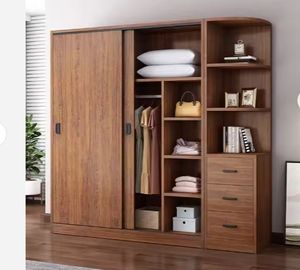 <b>Wardrobe</b> Household Bedroom Modern Simple Economic Wood Storage Cabinet - Product Image 1