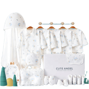 Conjunto de Ropa para Recién Nacido, 100% Algodón Orgánico, Traje para <span class=keywords><strong>Bebé</strong></span>, Niño o Niña, Mameluco, Ropa de Dormir, Empaque de Regalo - Product Image 1