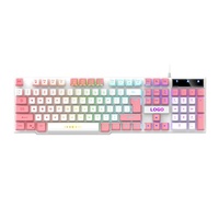 Nouvelle mode clavier de bureau filaire couleur de clé personnalisée 104 touches clavier de jeu à rétroéclairage LED pour ordinateur portable KBL-003U de bureau