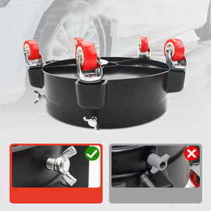 Carretilla para bidones de 5 galones <span class=keywords><strong>con</strong></span> <span class=keywords><strong>ruedas</strong></span>, 360 grados ° Carrito <span class=keywords><strong>con</strong></span> <span class=keywords><strong>Ruedas</strong></span> para Cubos de Lavado de Autos, para Cubos de 2.5 a 5 Galones, <span class=keywords><strong>con</strong></span> Inserto para <span class=keywords><strong>Cubo</strong></span> - Product Image 6