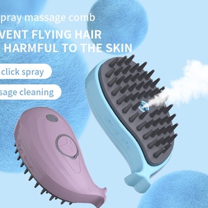 Peigne Électrique de Toilettage Confortable pour Chiens et Chats avec Pulvérisation Nettoyante et Massage, en Plastique Durable – Fournitures pour Animaux de Compagnie - Product Image 4