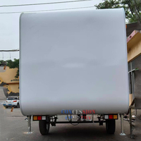 Mini-remorque de bureau mobile économique de 3 m/10 pi sur roues, petite pièce de bureau extérieure, pod de bureau mobile