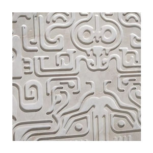 Diseño Gráfico, Azulejo de Pared Interior, Decoración Beige, Piedra Caliza, Azulejos Pulidos de Granito, Piedra PAIA, Paneles de Pared Modernos en 3D Blancos - Product Image 1