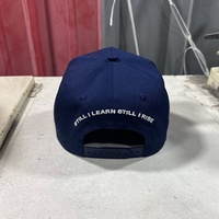Topi Trucker OEM High Crown New Trade Cotton Polos Warna-warni 5 Panel Model A-Frame Snapback dengan Desain Bordir 3D Custom Warna Biru Royal